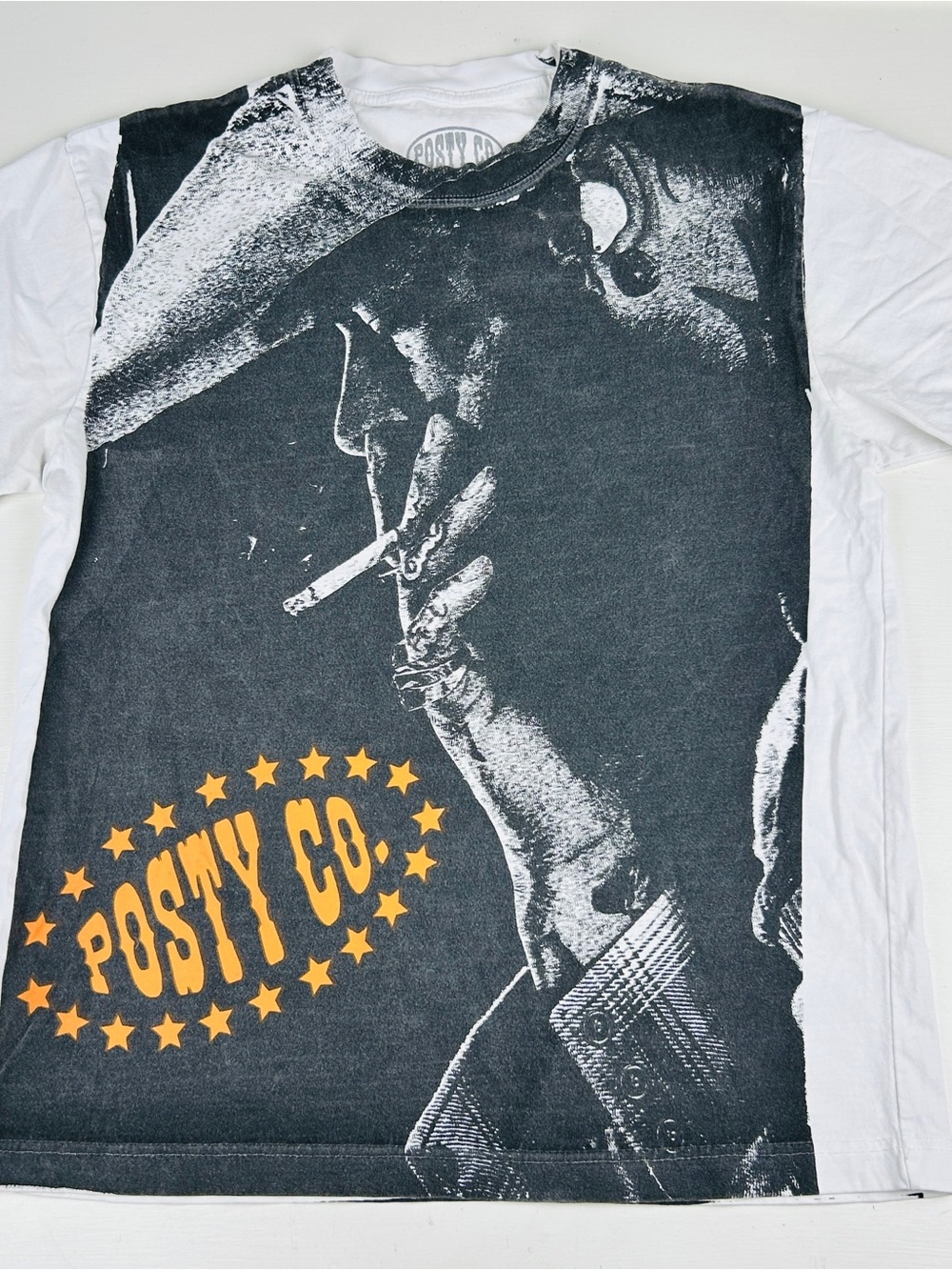 Post Malone Big Ass Stadium Tour T-Shirt Posty Co White Black Mens Medium